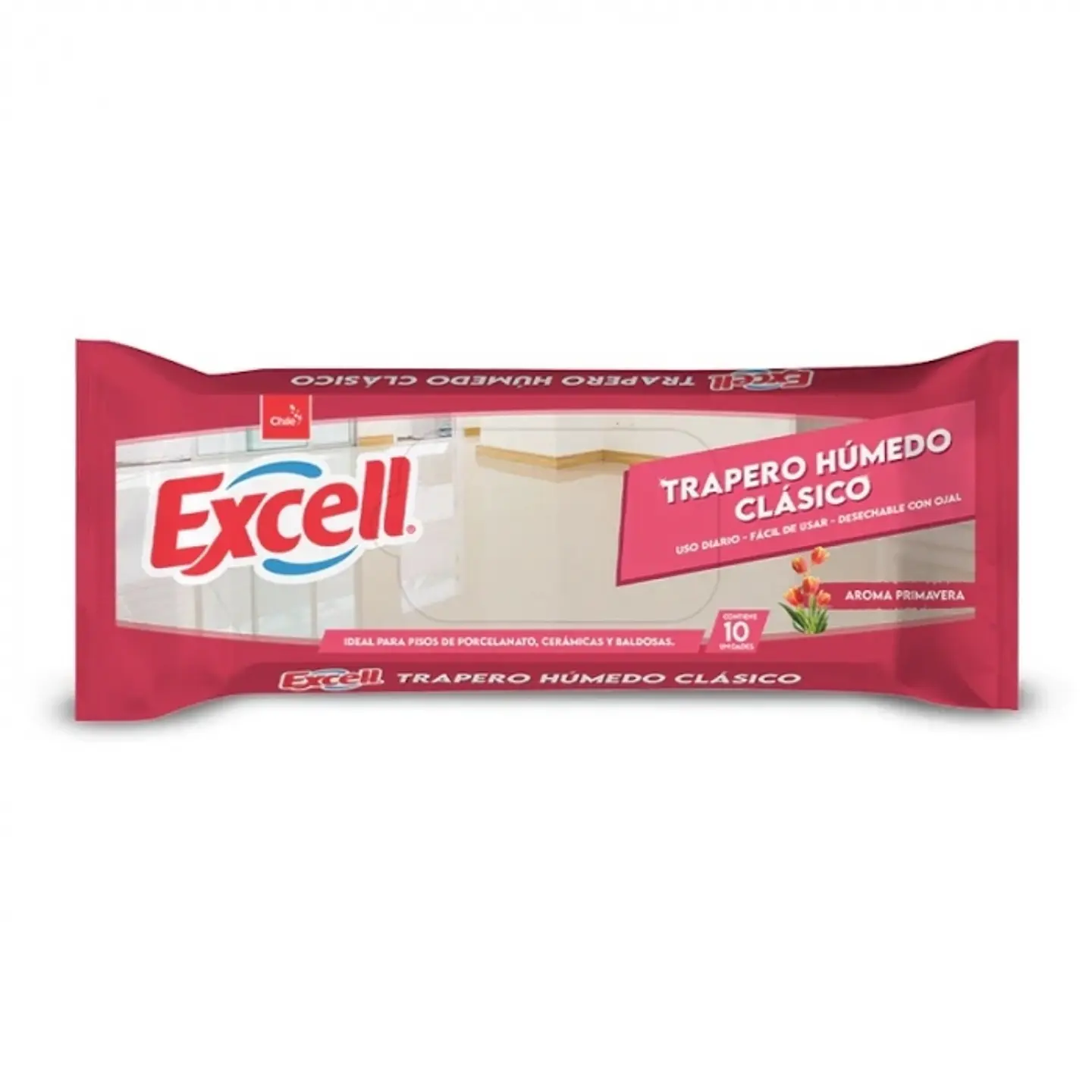 Trapero húmedo para todo tipo de piso - primavera 10 UND x 1 PQTE -EXCELL 1