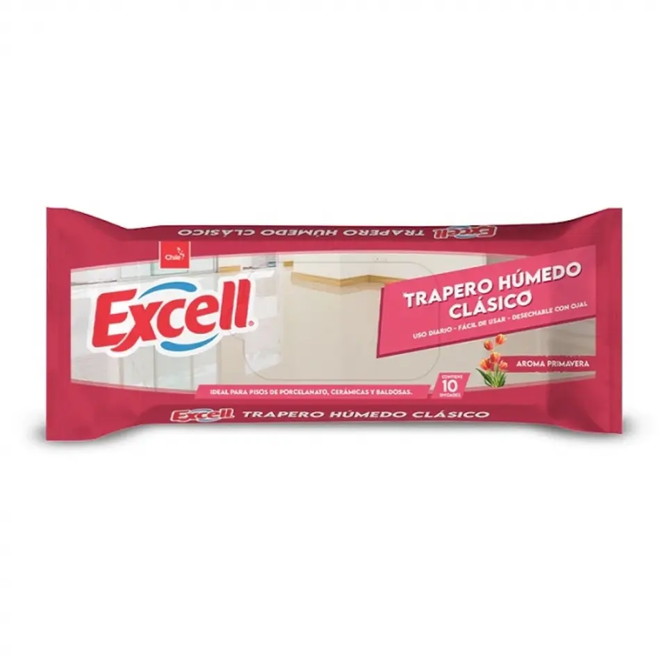 Trapero húmedo para todo tipo de piso - primavera 10 UND x 1 PQTE -EXCELL 1