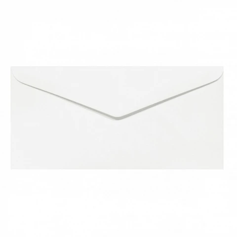 Sobre americano blanco 10 x 23 cm 10 UND -TEKNOFAS