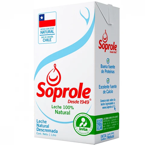 Leche blanca descremada 1 LT -SOPROLE
