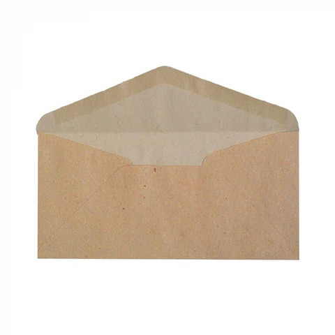 Sobre americano kraft 10 x 23 cm 10 UND -TEKNOFAS