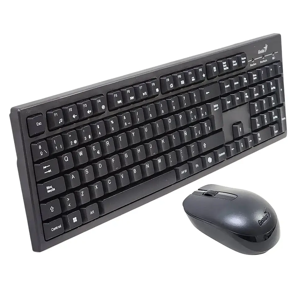 Kit mouse y teclado inalámbrico km-8100 NEGRO -GENIUS 1