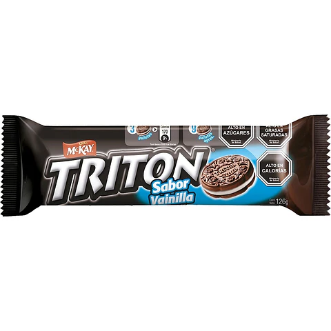 Galleta tritón vainilla 126 GR -MCKAY