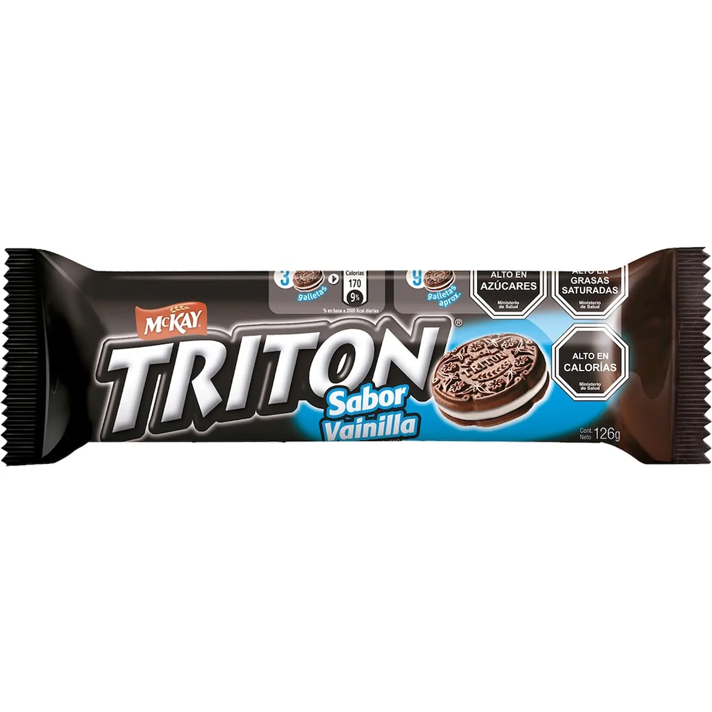 Galleta tritón vainilla 126 GR -MCKAY 1