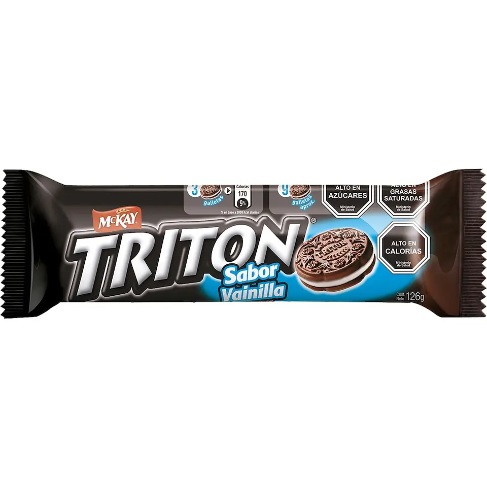 Galleta tritón vainilla 126 GR -MCKAY 1