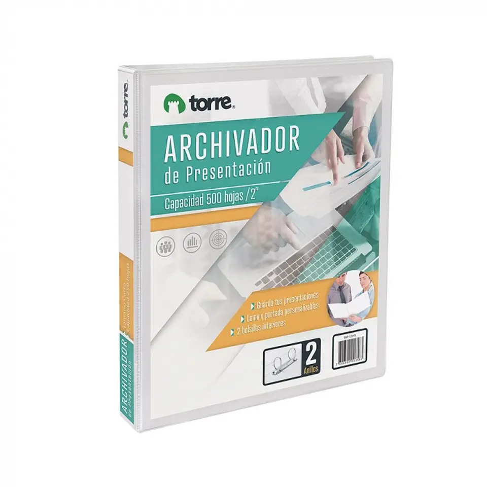 Archivador presentacion 2 pulgadas blanco CARTA -TORRE 1