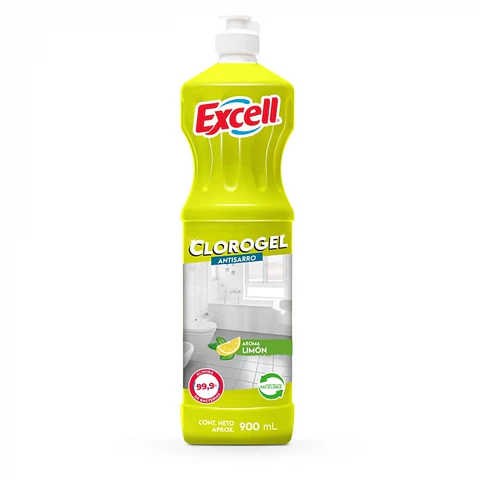 Cloro gel antisarro - limón 900 ML -EXCELL