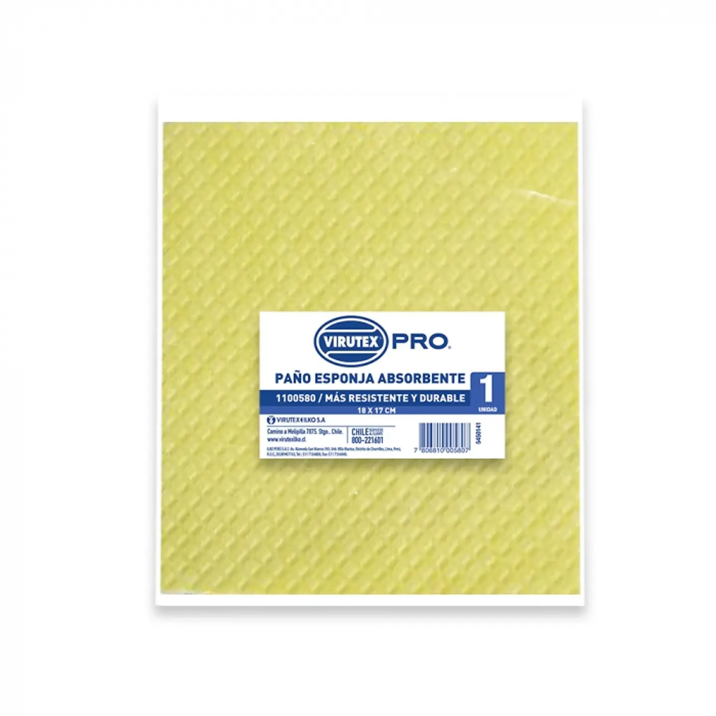 Paño esponja absorbente colores 3 UND -VIRUTEX PRO 1