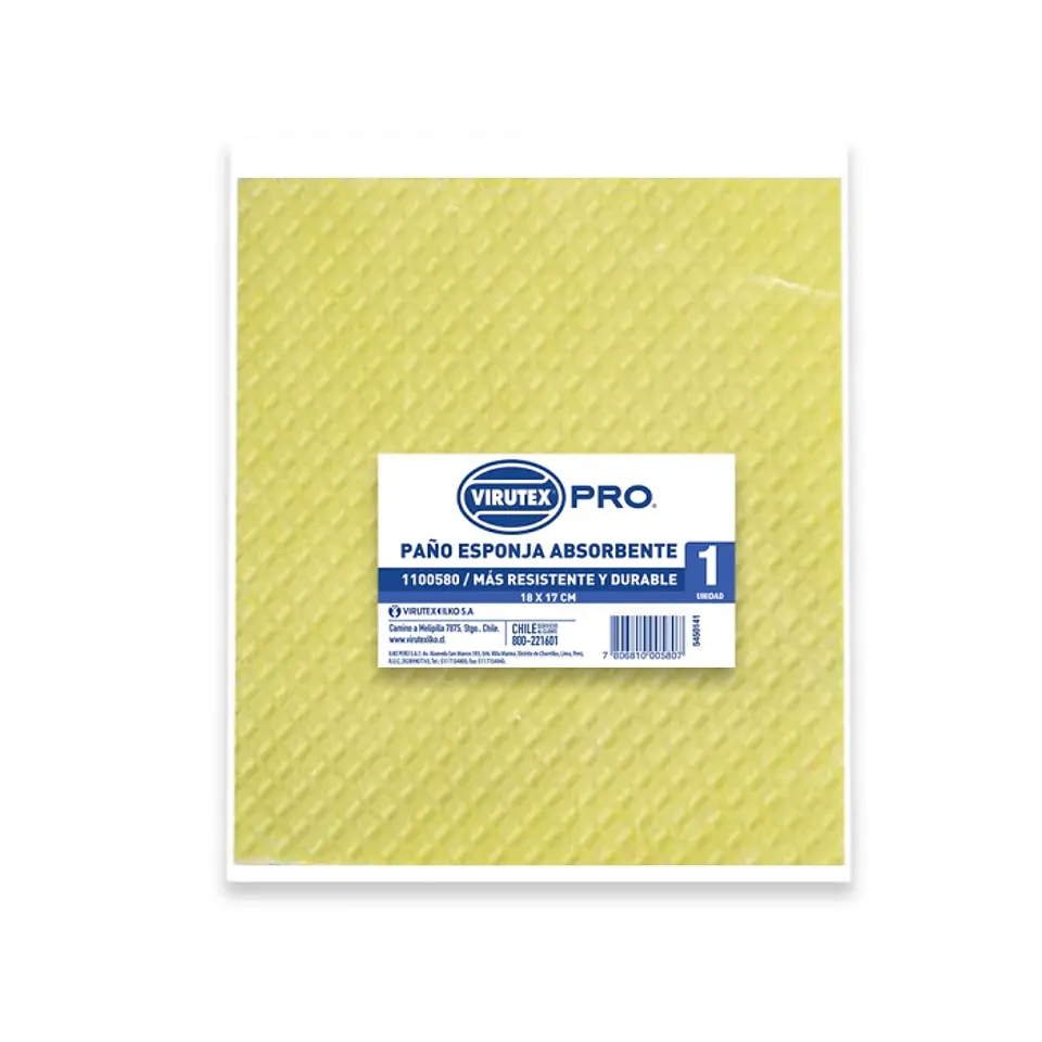 Paño esponja absorbente colores 3 UND -VIRUTEX PRO 1
