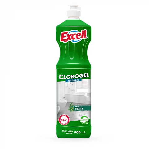 Cloro gel antisarro - menta 900 ML -EXCELL