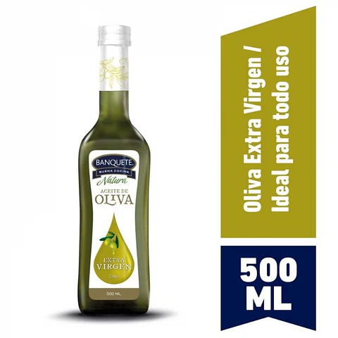 Aceite de oliva natura extra virgen 500 ML -BANQUETE