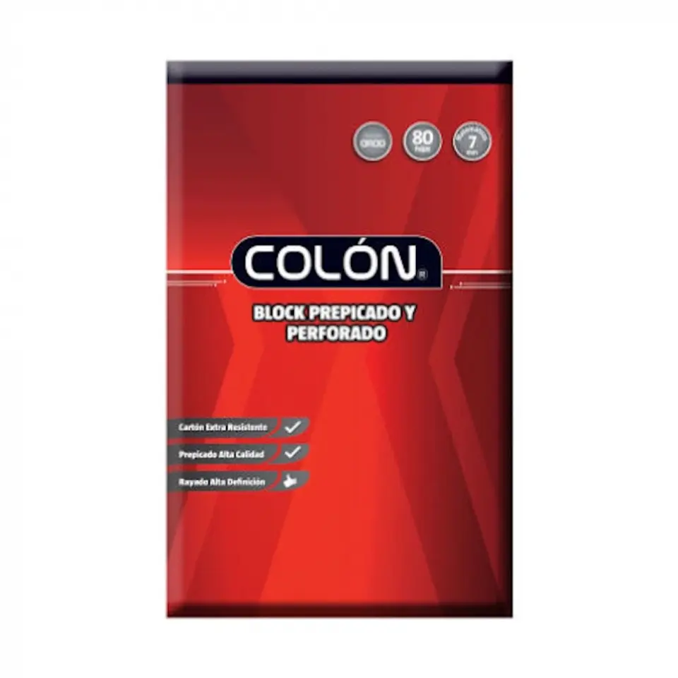 Block oficio mat 7mm 80 HJS -COLÓN 1