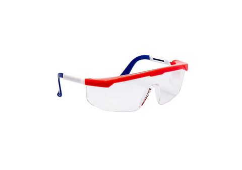 Lentes antiparras policarbonato antirayas marco tricolor TRANSPARENTE -GGH