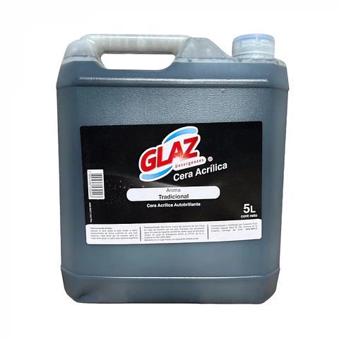 Cera acrílica negra autobrillo 5 LT -GLAZ