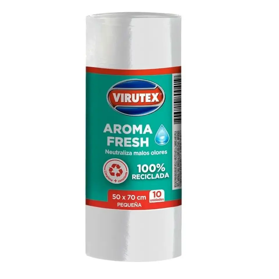 Bolsa de Basura Virutex Blanca 50 x 70 cm 10 un. Aroma Fresh 1