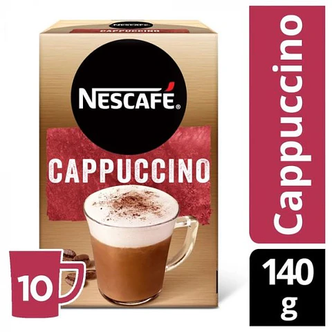 Café instantáneo caja sachet cappuccino 140 gr 10 SOBRES -NESCAFE