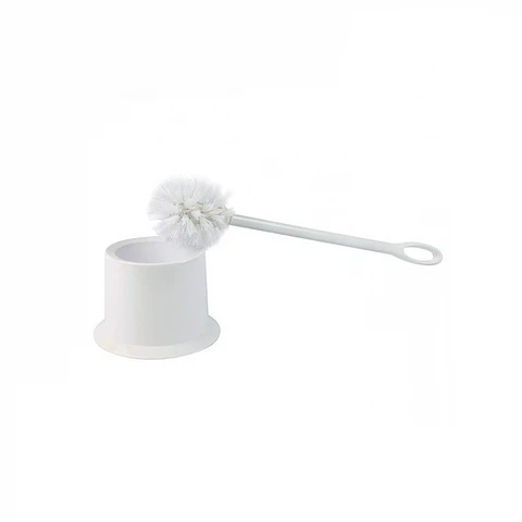 Hisopo cepillo sanitario plástico con base BLANCO -GENÉRICO
