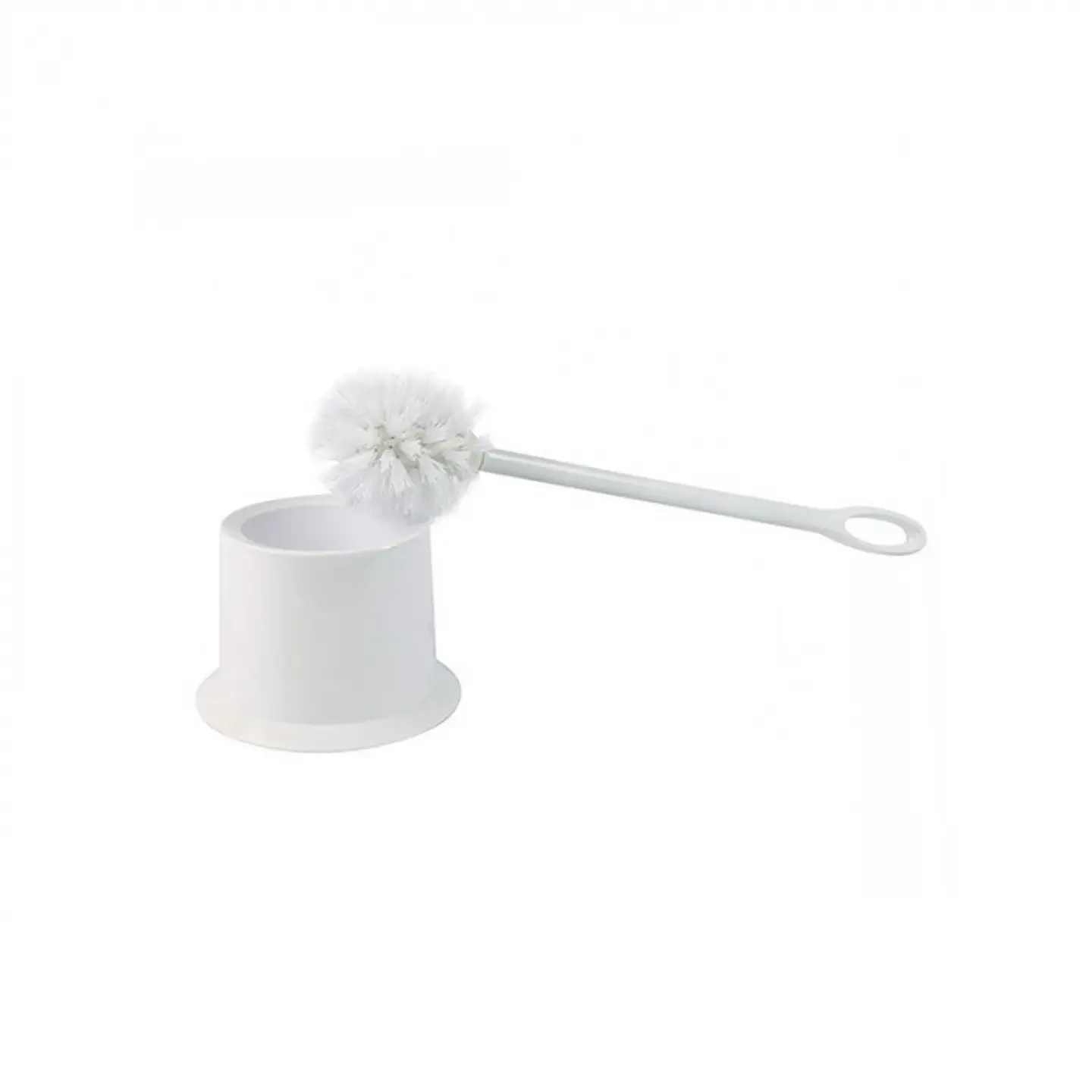 Hisopo cepillo sanitario plástico con base BLANCO -GENÉRICO 1