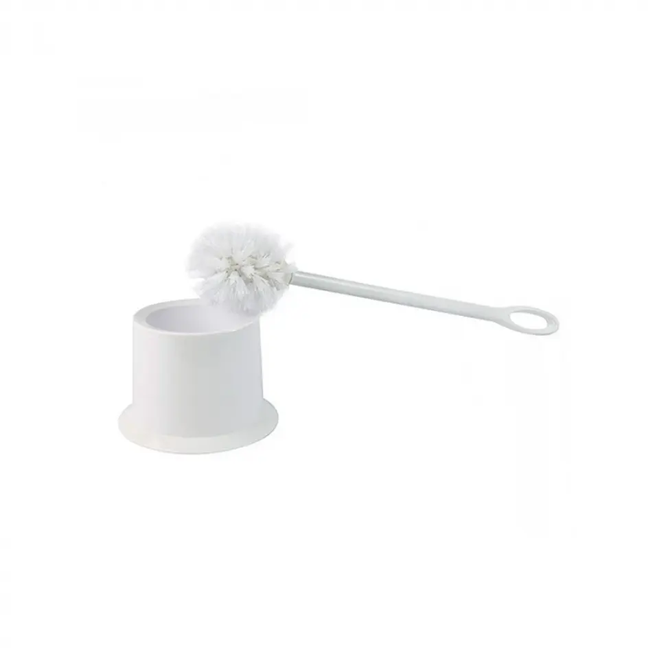 Hisopo cepillo sanitario plástico con base BLANCO -GENÉRICO 1