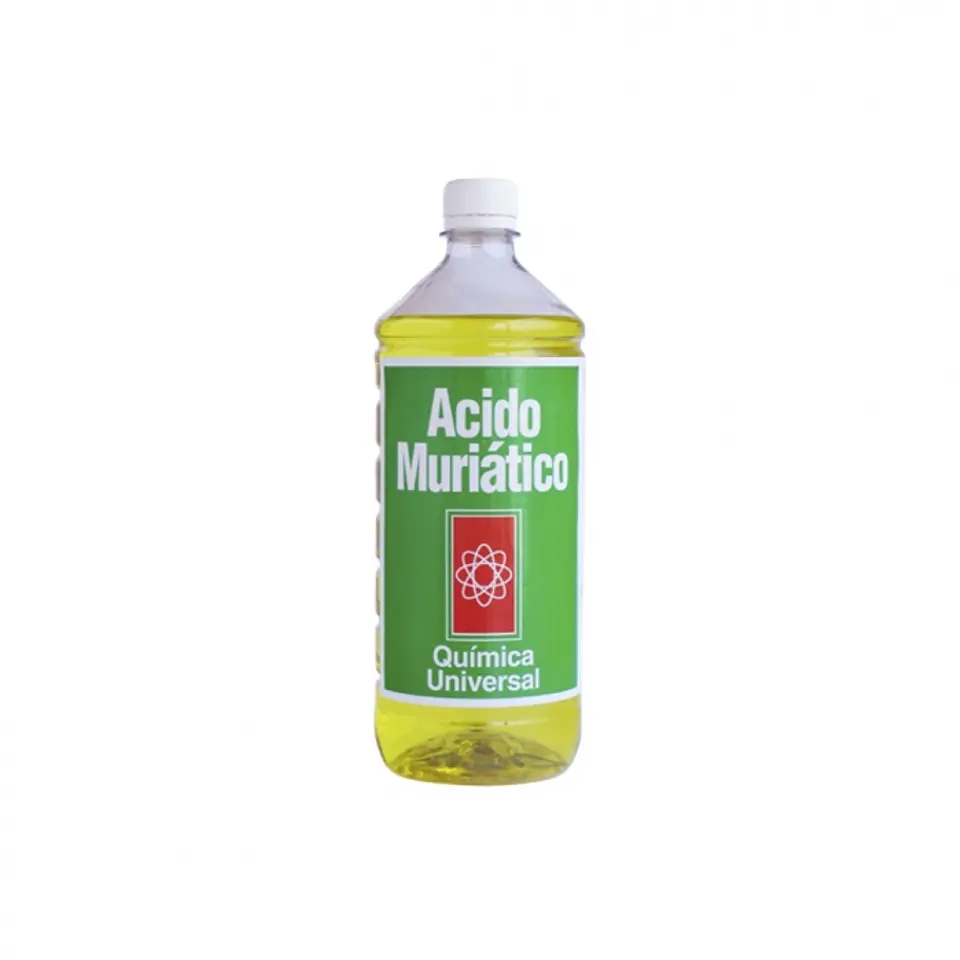 Acido muriatico botella 1 LITRO -QUÍMICA UNIVERSAL 1