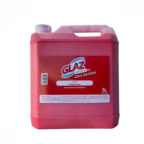 Cera acrílica roja autobrillo 5 LT -GLAZ
