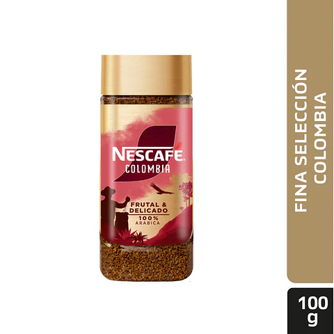 Café instantáneo fina selección frasco vidrio origins - colombia 100 GR -NESCAFÉ