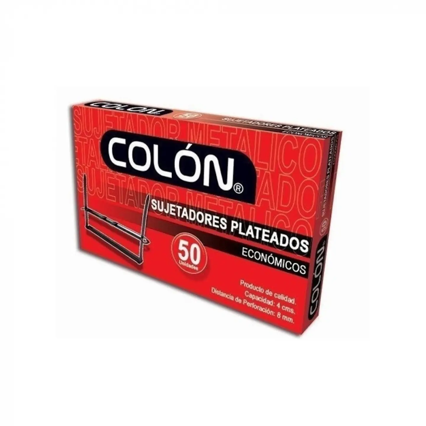 Acoclip fastener metalico plateado 50 und -COLÓN 1