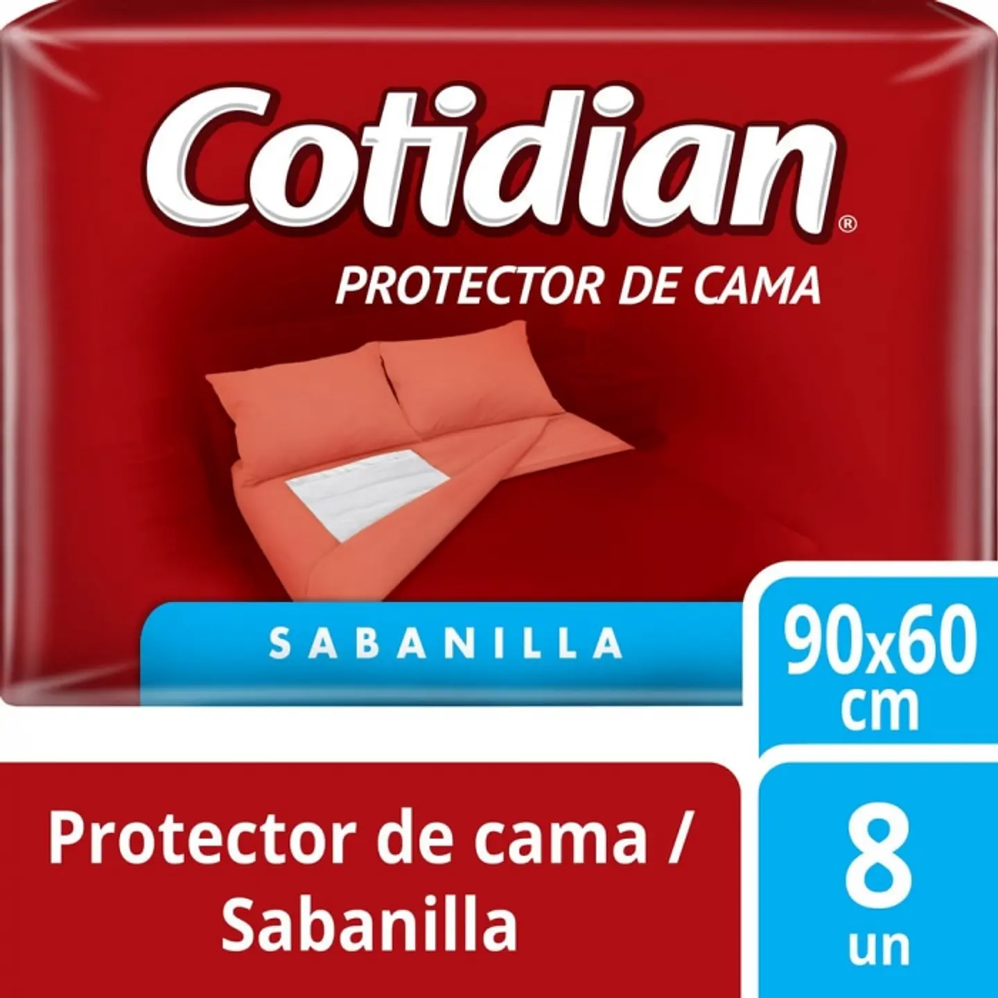 Protector de cama sabanilla tamaño único 90 x 60 cm 8 UND -COTIDIAN 1