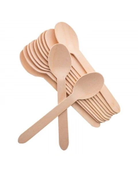 Cucharas de madera ecológicas 17 cm 100 UND -TUGOU