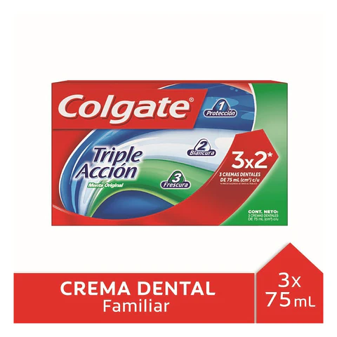 Pasta dental triple acción 75 ML / 99 GR -COLGATE