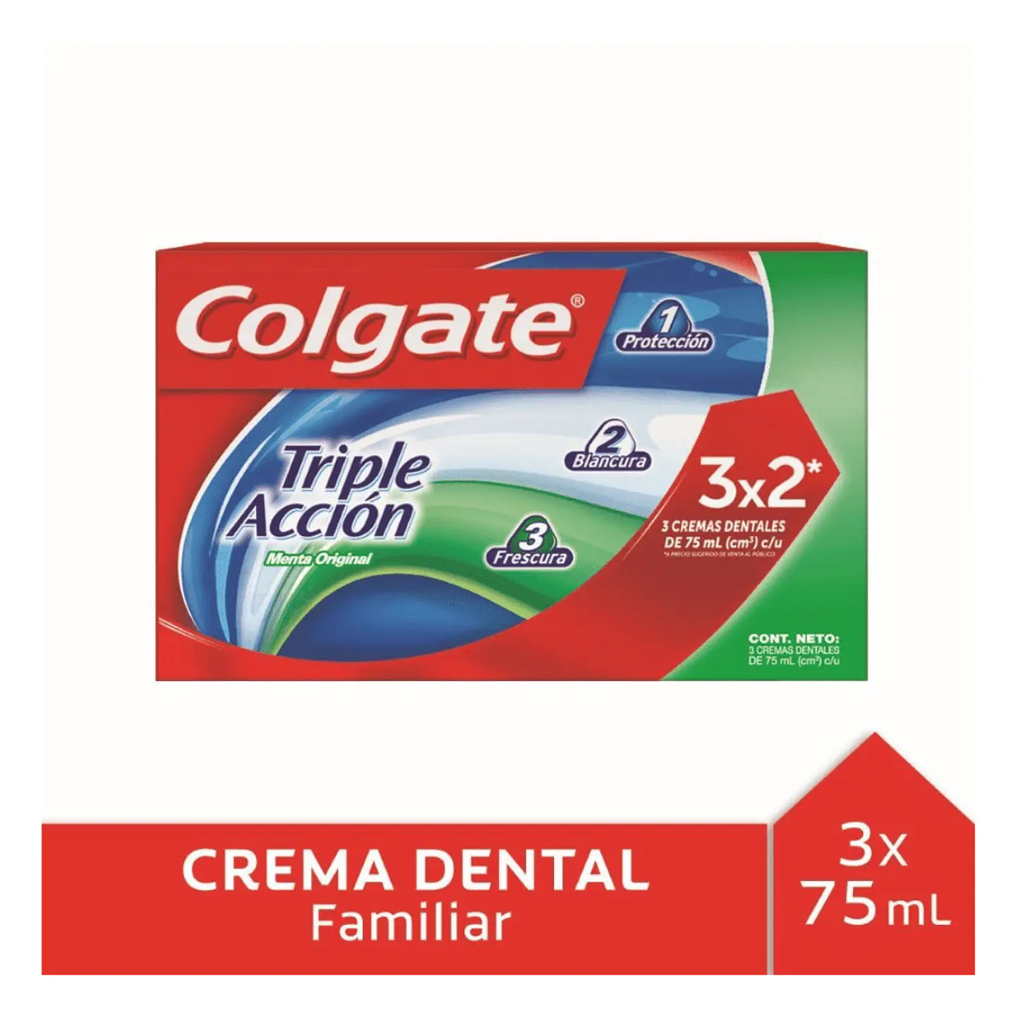 Pasta dental triple acción 75 ML / 99 GR -COLGATE 1