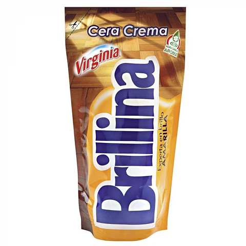 Cera crema amarilla 360 ML -BRILLINA