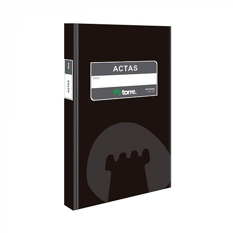 Libro de acta tapa dura 200 HJS -TORRE
