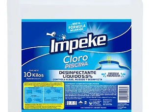 Cloro piscina líquido 10 KG -IMPEKE