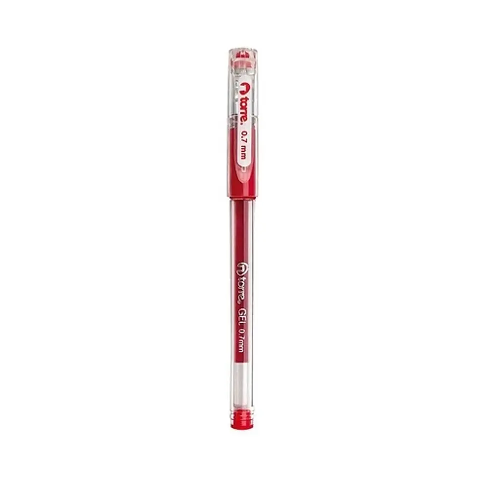 Lápiz gel 0,7 mm ROJO -TORRE 1