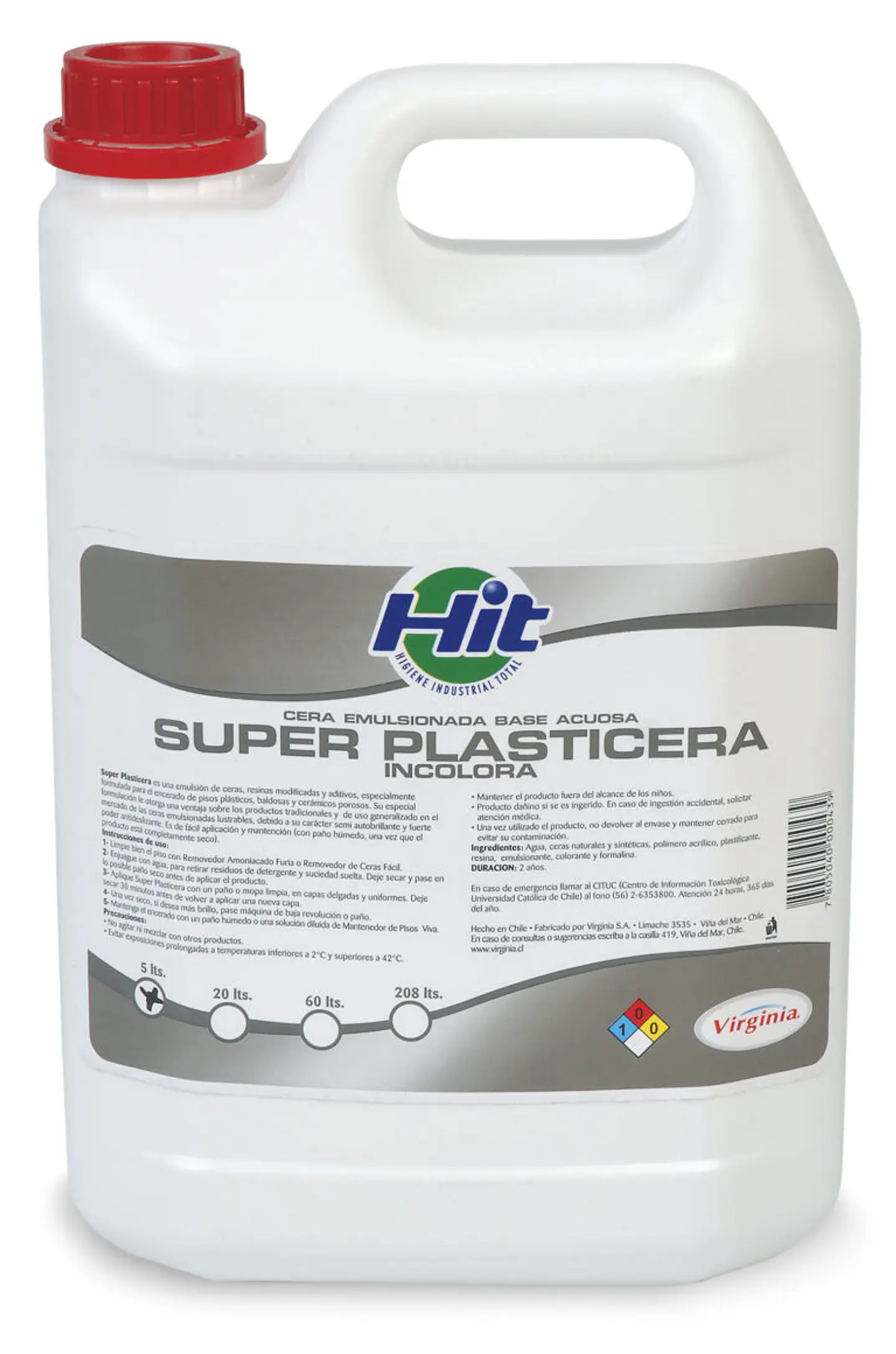 Cera Super Plasticera Incolora VIRGINIA 5 L 1