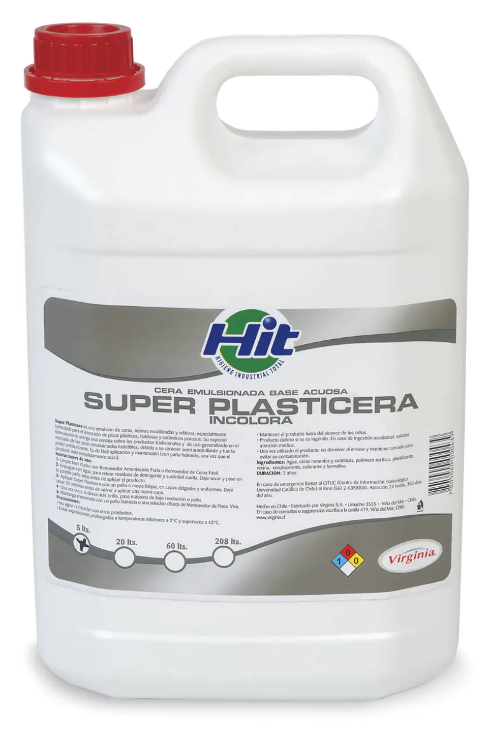 Cera Super Plasticera Incolora VIRGINIA 5 L 1