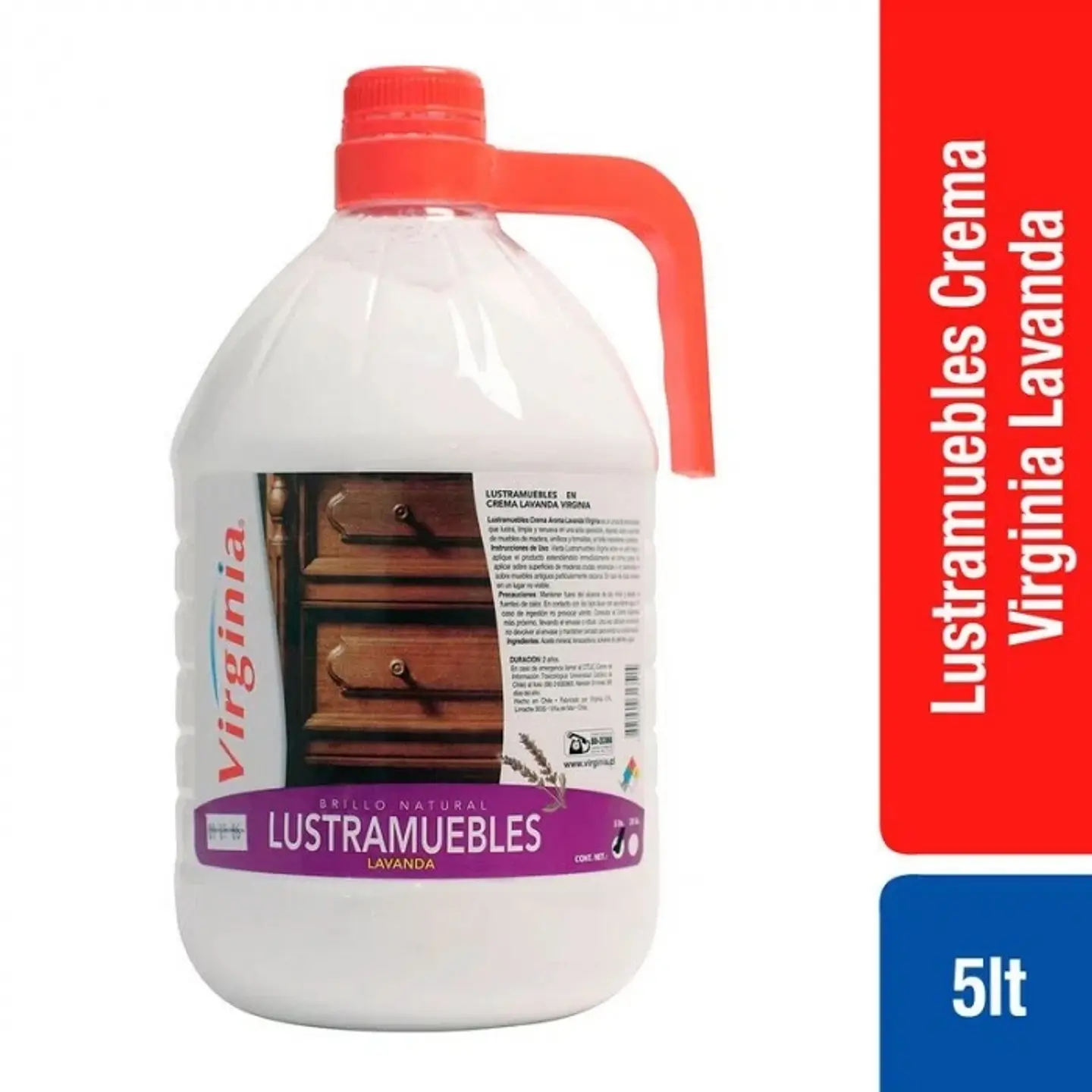 Lustramuebles en crema - lavanda 5 LT -VIRGINIA 1