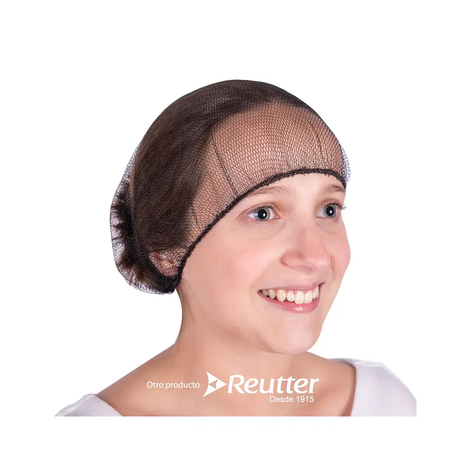 Gorro redecilla negra 100 UND -CLEANCARRIER 1
