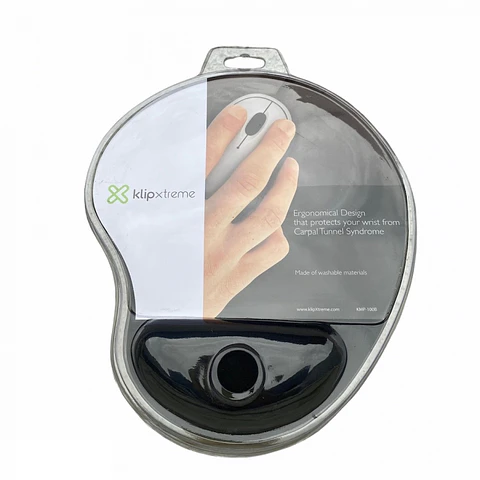 Mouse pad apoya muñeca gel con base antideslizante NEGRO -KLIPXTREME
