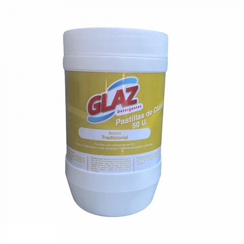 Pastilla estanque wc cloro 1 KG / 50 UND -GLAZ