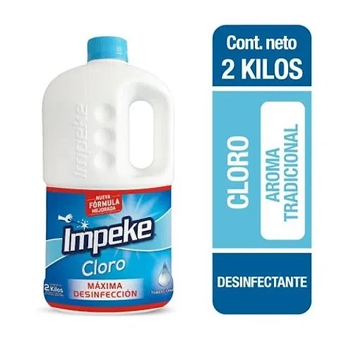 Cloro tradicional 2,62% 2 KG -IMPEKE