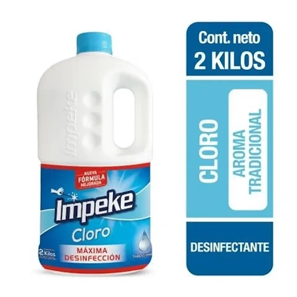 Cloro tradicional 2,62% 2 KG -IMPEKE 1