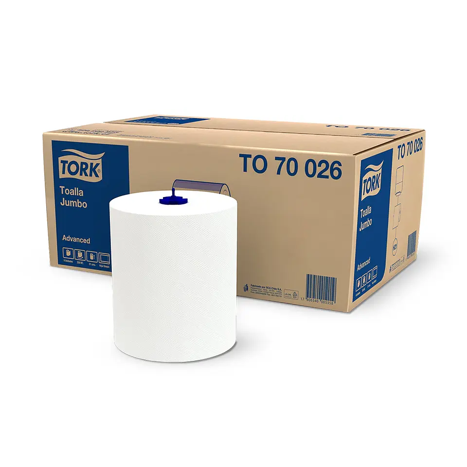 Toalla de papel jumbo h/s advanced 250 MT x 6 ROLLOS -TORK 1