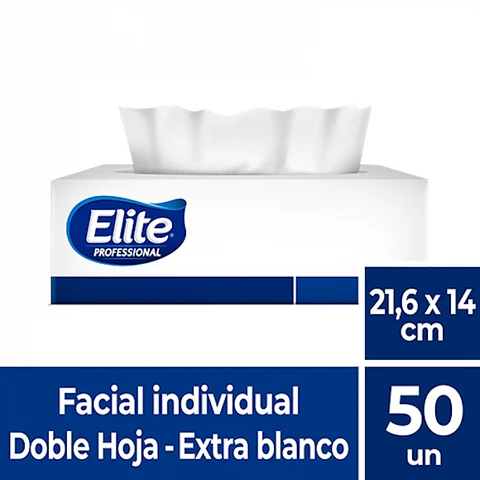 Facial h/d ext. BLANCO EXCELLENCE 21,6 x 14 CM 50 HJS x 1 PQTES -ELITE