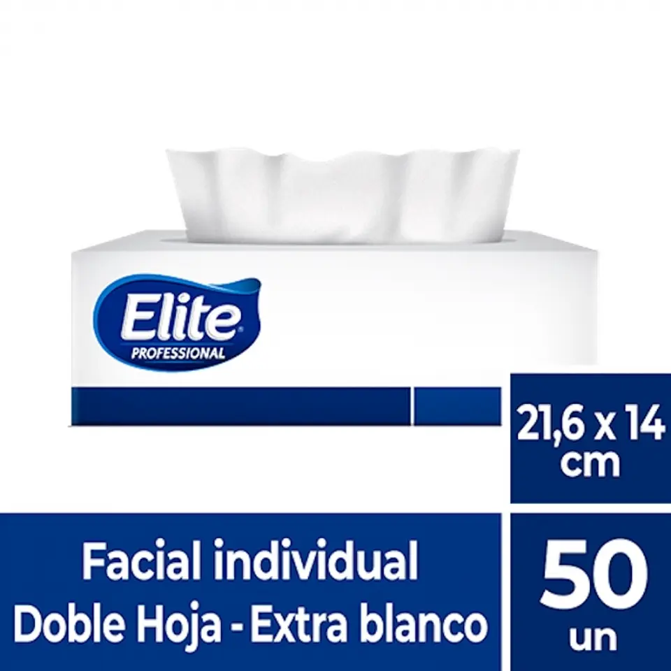Facial h/d ext. BLANCO EXCELLENCE 21,6 x 14 CM 50 HJS x 1 PQTES -ELITE 1
