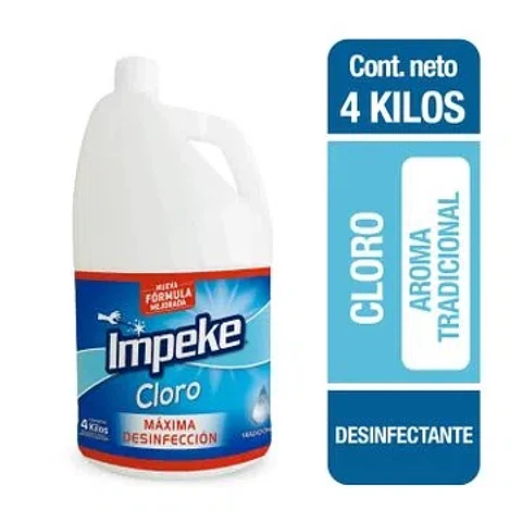 Cloro tradicional 2,62% 4 KG -IMPEKE