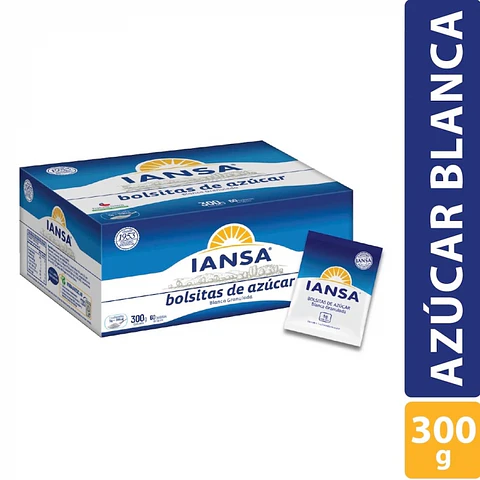 Azúcar en sachet 60 bolsitas CAJA 300 GR -IANSA