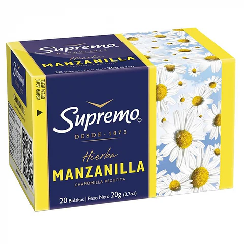 Té hierbas manzanilla 20 BOLSAS -SUPREMO