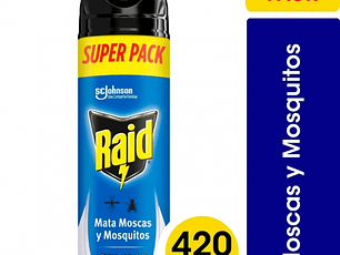 RAID Insecticida - Moscas, Mosquitos y Zancudos Sin Olor 420 ML